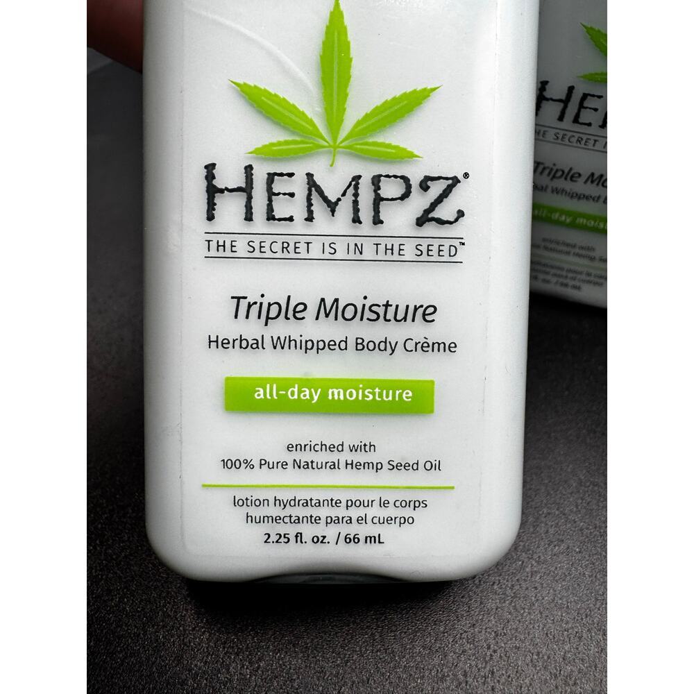 NWT Set of 2 Hempz Triple Moisture Whipped Body Crème 2.25oz EACH - Picture 2 of 3